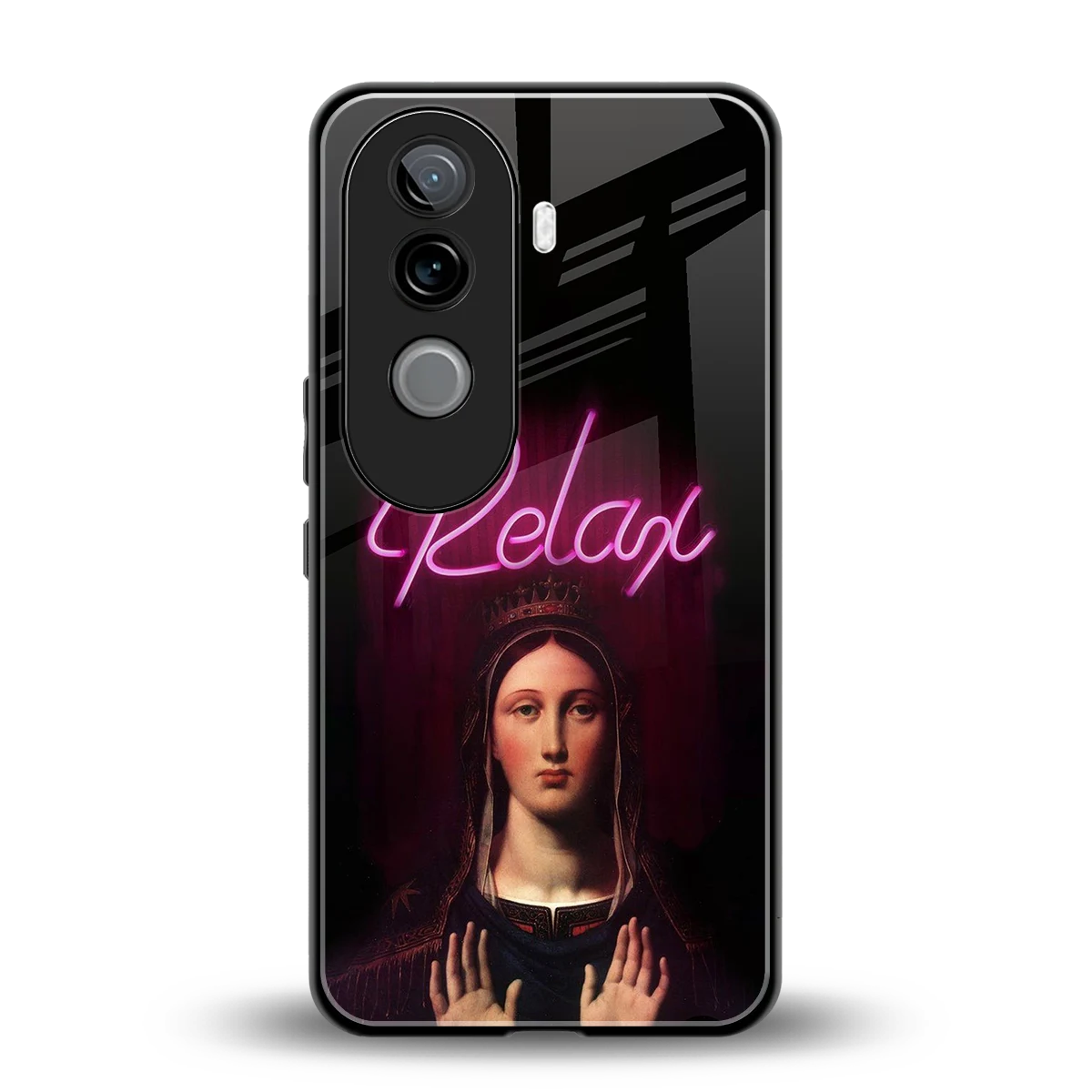Relax back phone cover | glass case for vivo v40e
