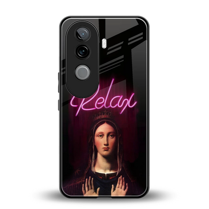 Relax back phone cover | glass case for vivo v40e