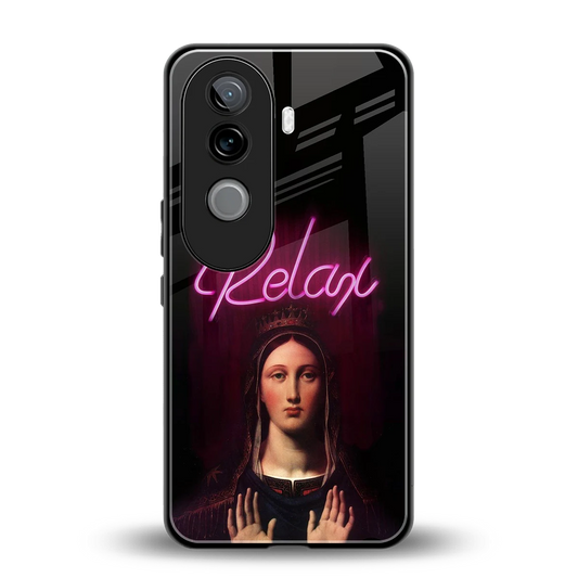 Relax back phone cover | glass case for vivo v40e