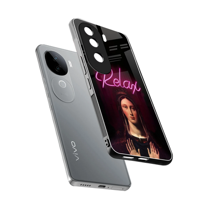 Relax sleek vivo v40e cover with tempered glass back and TPU edges