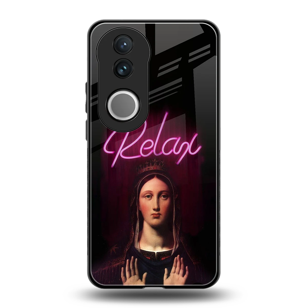 Relax back phone cover | glass case for vivo v50