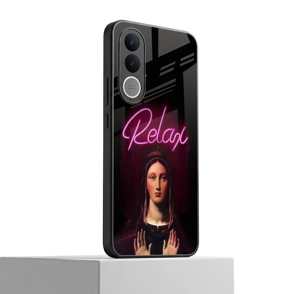 Relax vivo v70 fe mobile cover | shockproof glass phone case