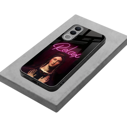 Relax stylish phone case for vivo v70 fe | glossy glass and slim fit