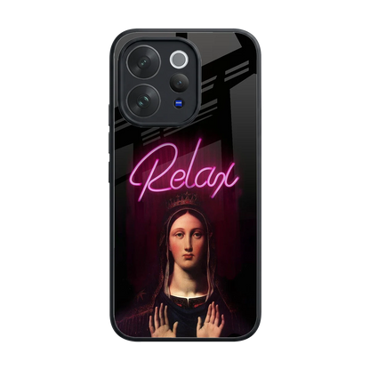 Relax back phone cover | glass case for vivo v70