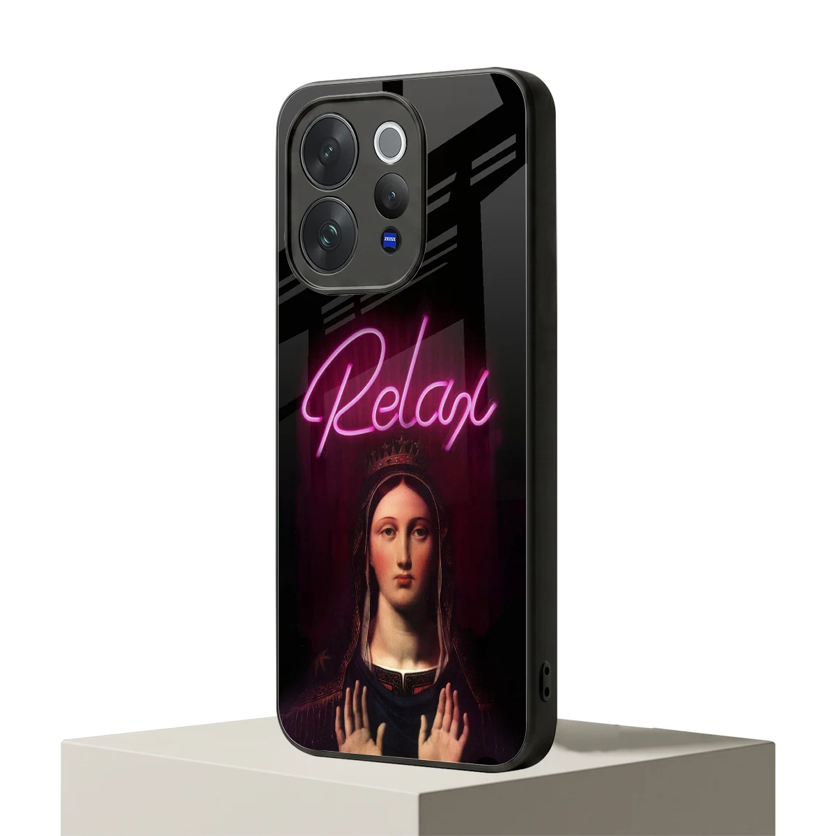 Relax vivo v70 mobile cover | shockproof glass phone case