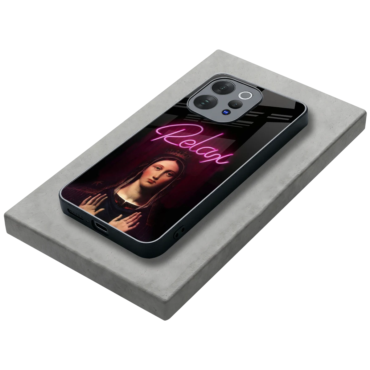 Relax stylish phone case for vivo v70 | glossy glass and slim fit