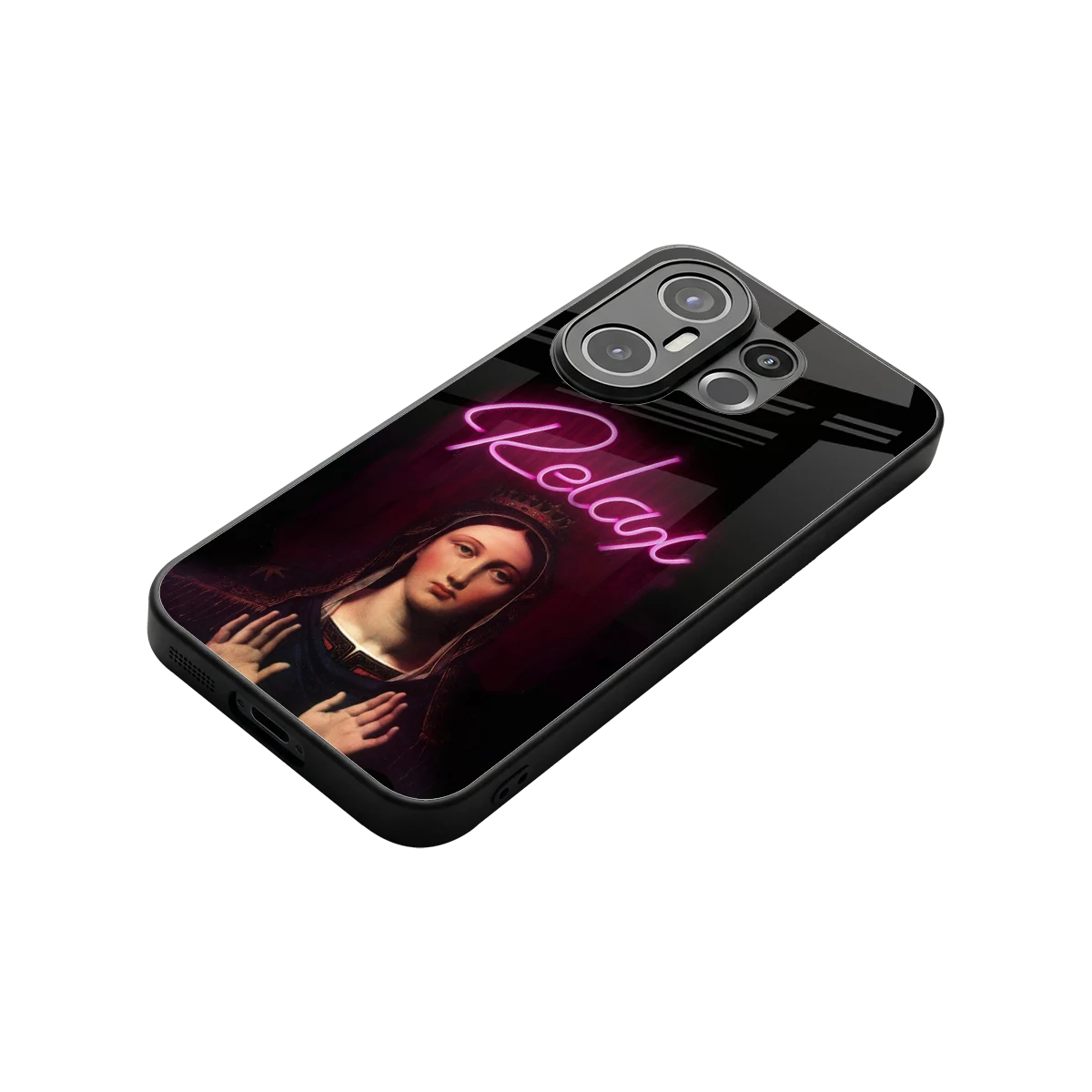 Relax stylish phone case for vivo x200 fe | glossy glass and slim fit