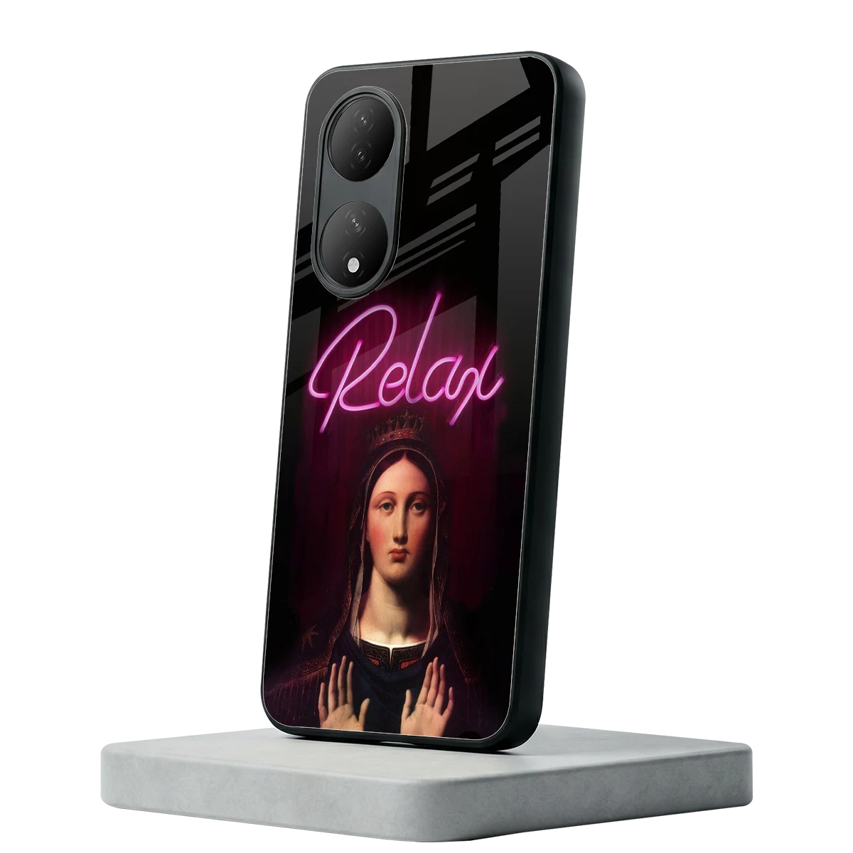 Relax Vivo-y100 mobile cover | shockproof glass phone case