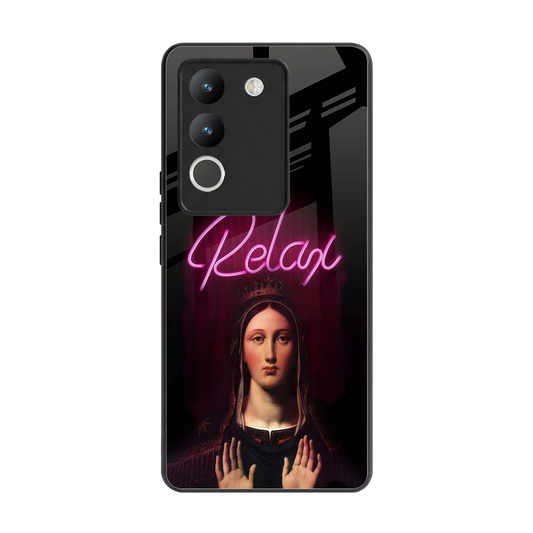 Relax back phone cover | glass case for vivo y200 5g