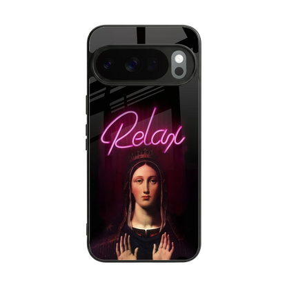Relax back phone cover | glass case for google pixel 10 pro