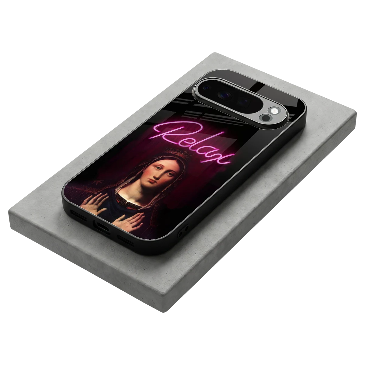 Relax stylish phone case for google pixel 10 pro | glossy glass and slim fit