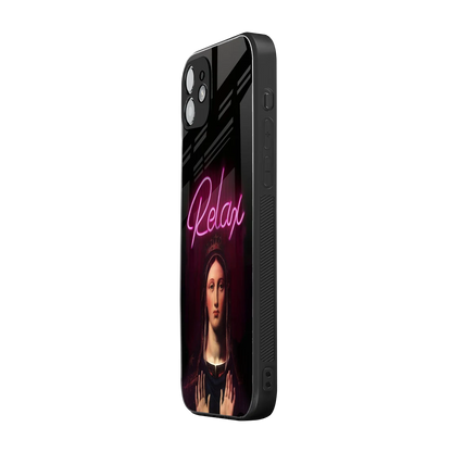 Relax iphone 12 mobile cover | shockproof glass phone case
