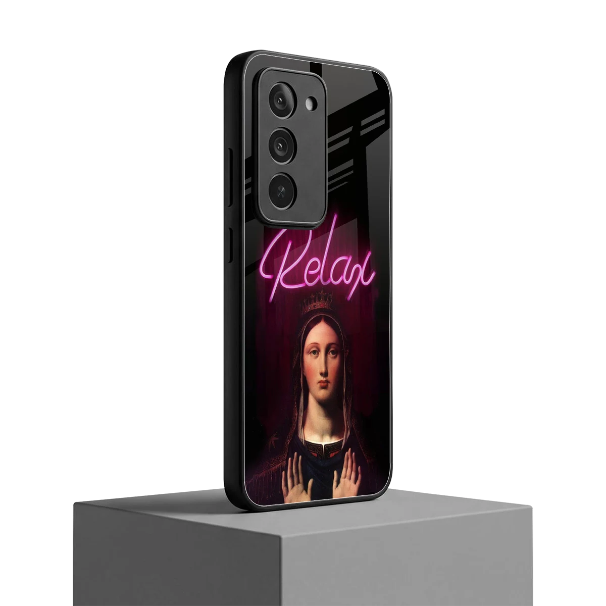Relax redmi 15 5g mobile cover | shockproof glass phone case