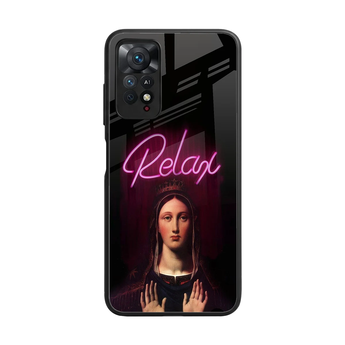 Relax back phone cover | glass case for redmi note 11 pro