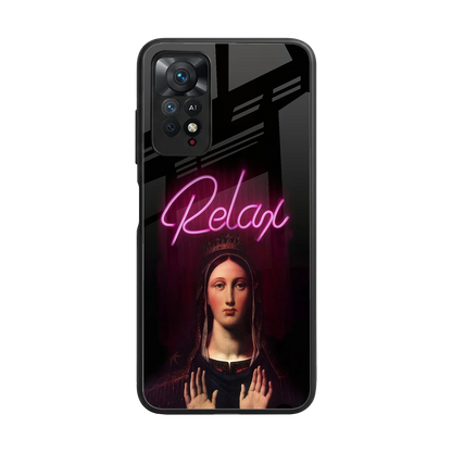 Relax back phone cover | glass case for redmi note 11 pro