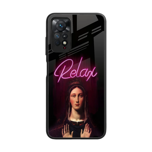 Relax back phone cover | glass case for redmi note 11 pro