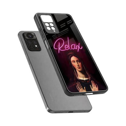 Relax sleek redmi note 11 pro cover with tempered glass back and TPU edges