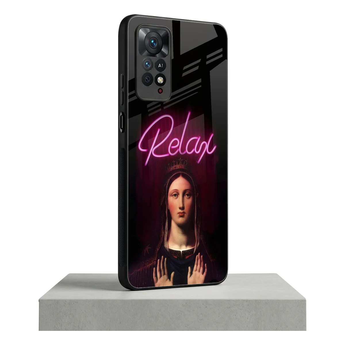 Relax redmi note 11 pro mobile cover | shockproof glass phone case