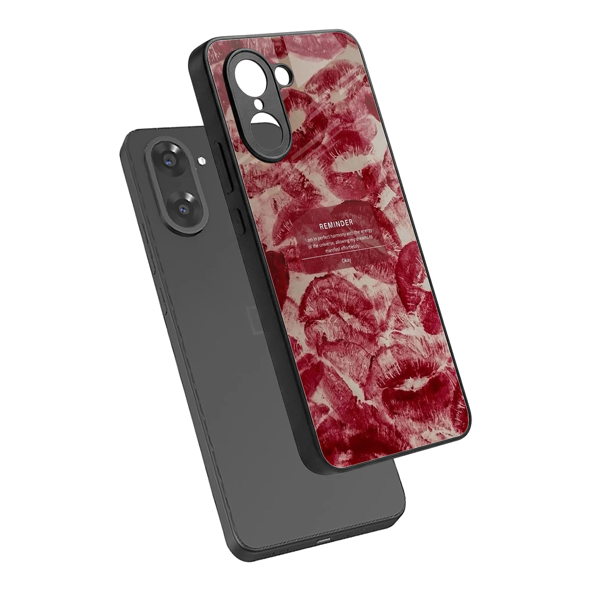 Reminder sleek oneplus nord ce5 5g cover with tempered glass back and TPU edges