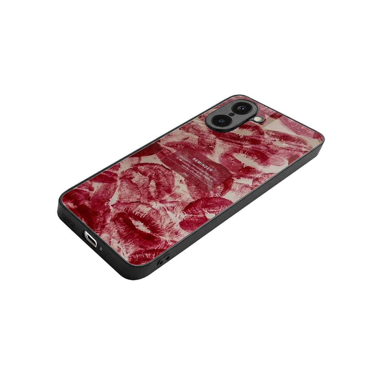 Reminder stylish phone case for oneplus nord ce5 5g | glossy glass and slim fit