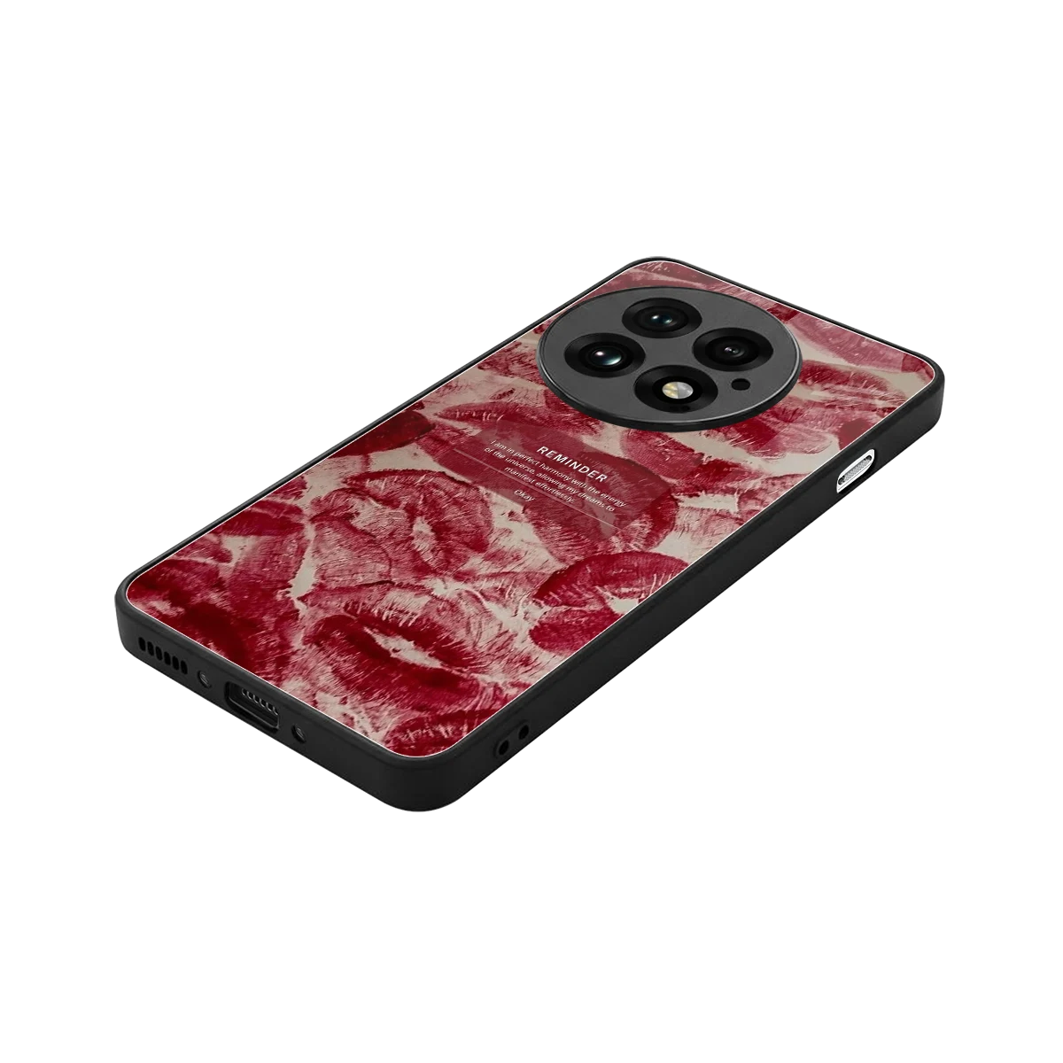 Reminder stylish phone case for oneplus 13 | glossy glass and slim fit