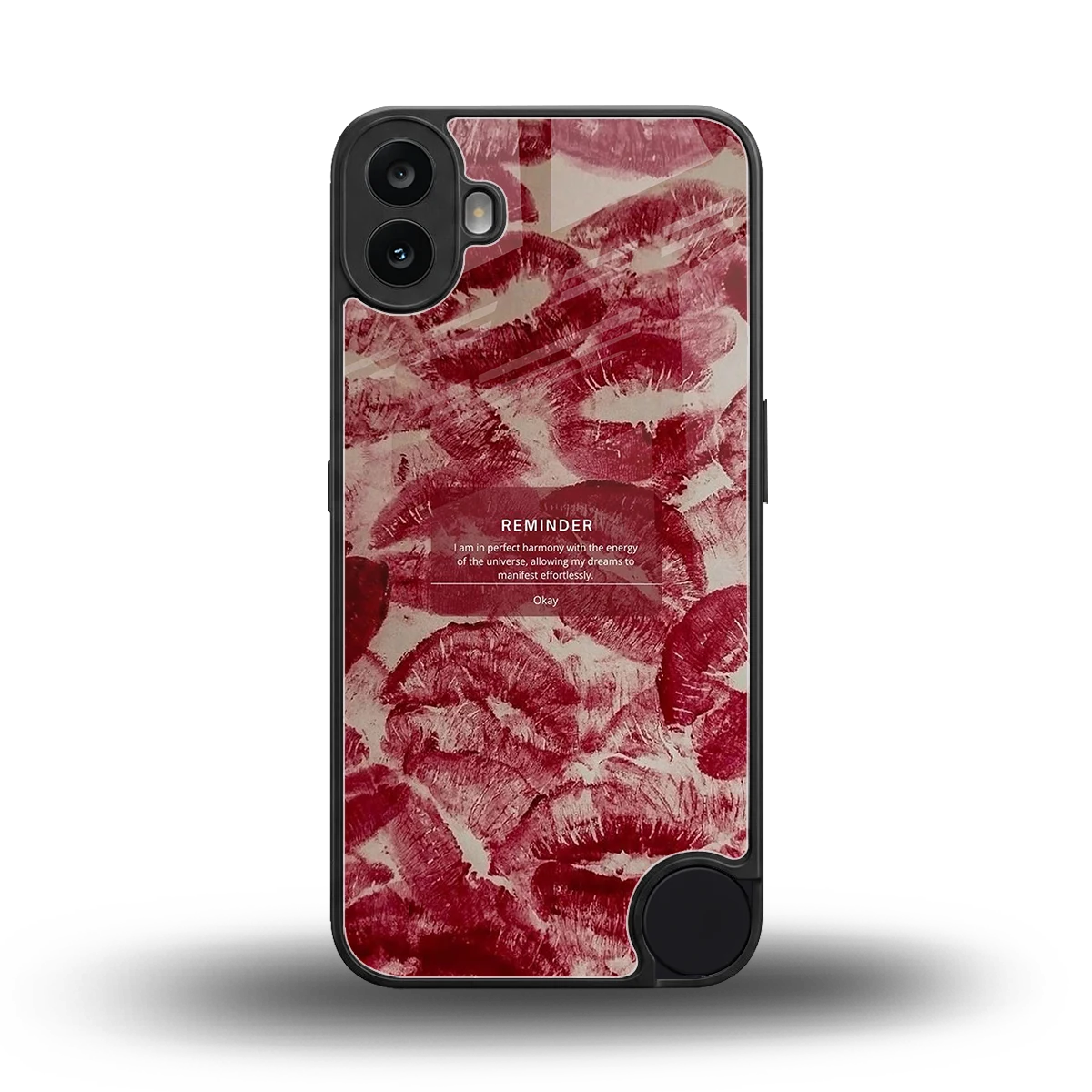 Reminder back phone cover | glass case for cmf nothing phone 1