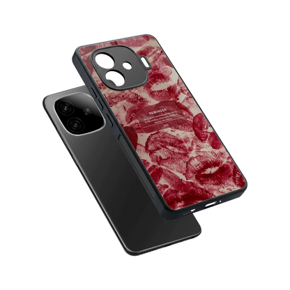 Reminder sleek iqoo neo 10r 5g cover with tempered glass back and TPU edges