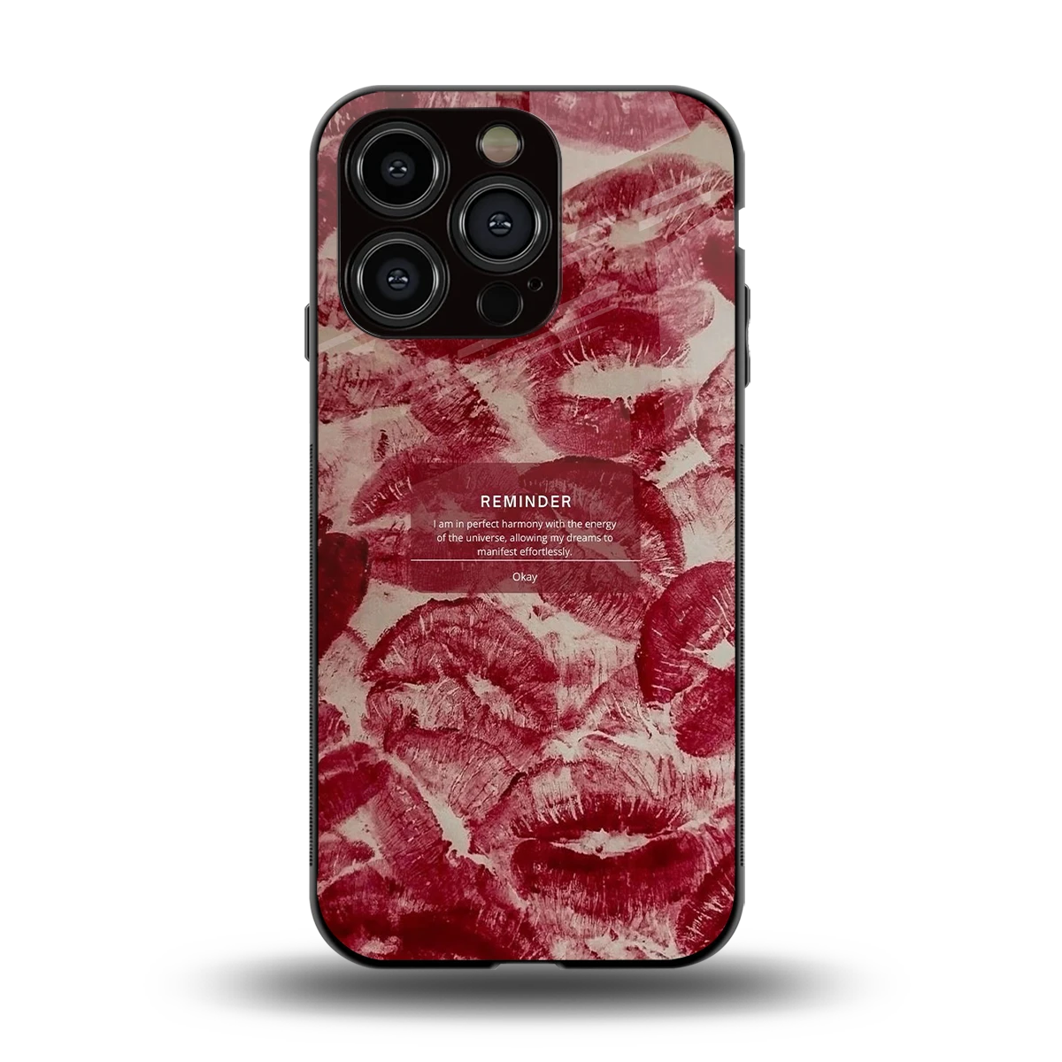 Reminder back phone cover | glass case for iphone 13 pro