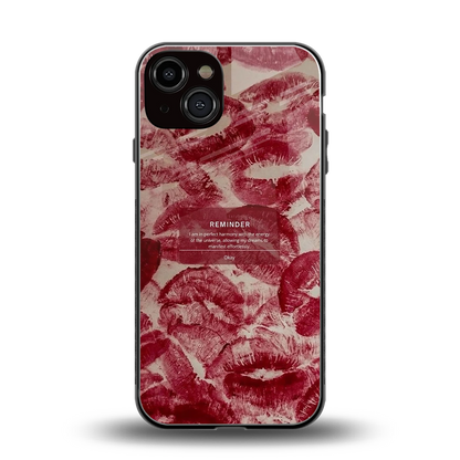 Reminder back phone cover | glass case for iphone 14