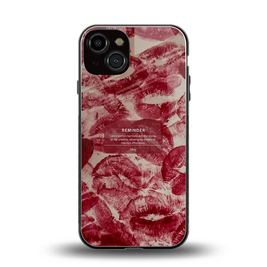 Reminder back phone cover | glass case for iphone 14