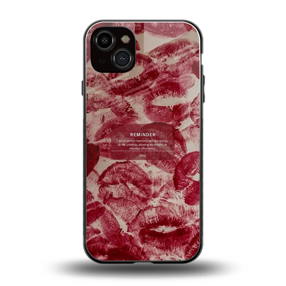 Reminder back phone cover | glass case for iphone 14 plus
