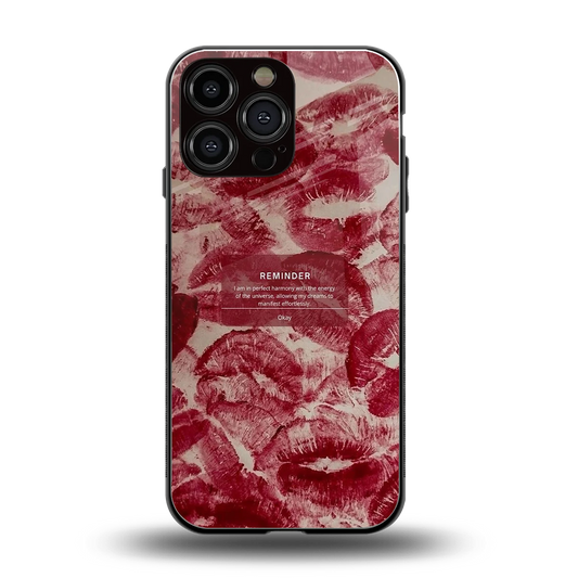 Reminder back phone cover | glass case for iphone 16 pro max