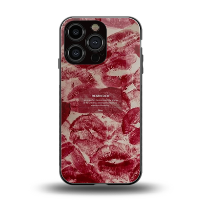 Reminder back phone cover | glass case for iphone 16 pro