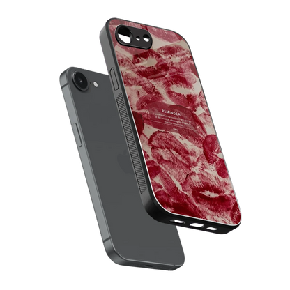 Reminder sleek iphone 16e cover with tempered glass back and TPU edges