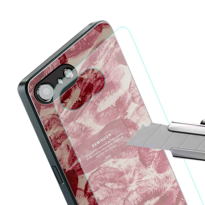 Reminder stylish phone case for iphone 16e | glossy glass and slim fit