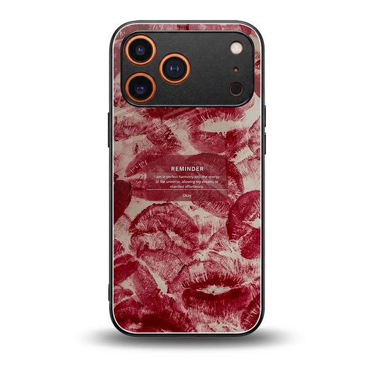 Reminder back phone cover | glass case for iphone 17 pro