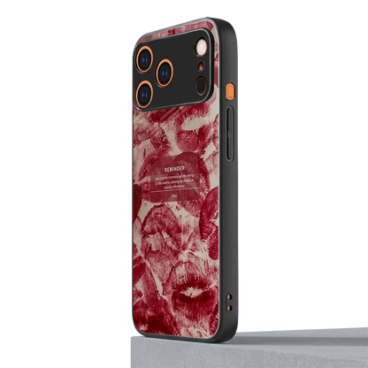 Reminder iphone 17 pro mobile cover | shockproof glass phone case