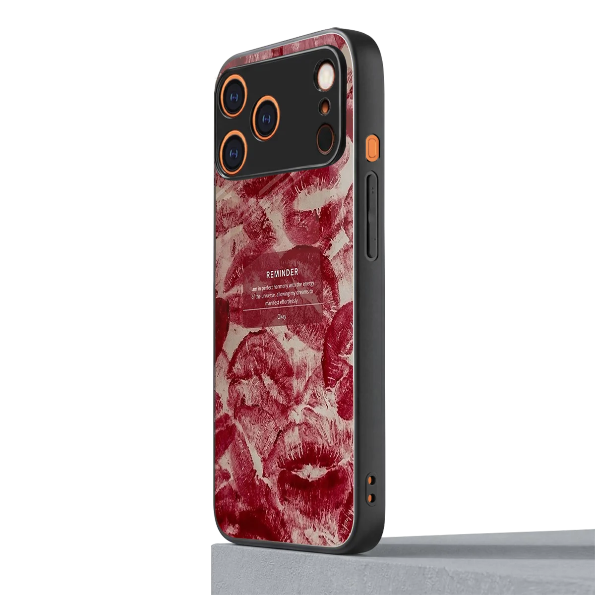 Reminder iphone 17 pro max mobile cover | shockproof glass phone case