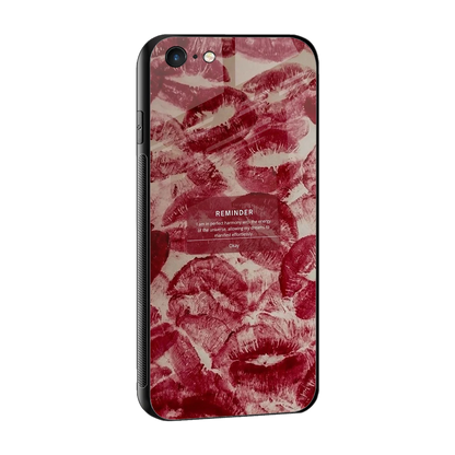 Reminder sleek iphone 6s plus cover with tempered glass back and TPU edges