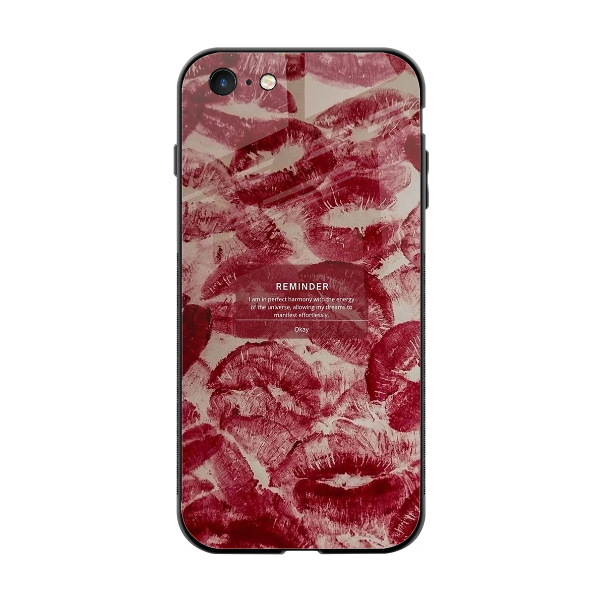 Reminder back phone cover | glass case for iphone 6s