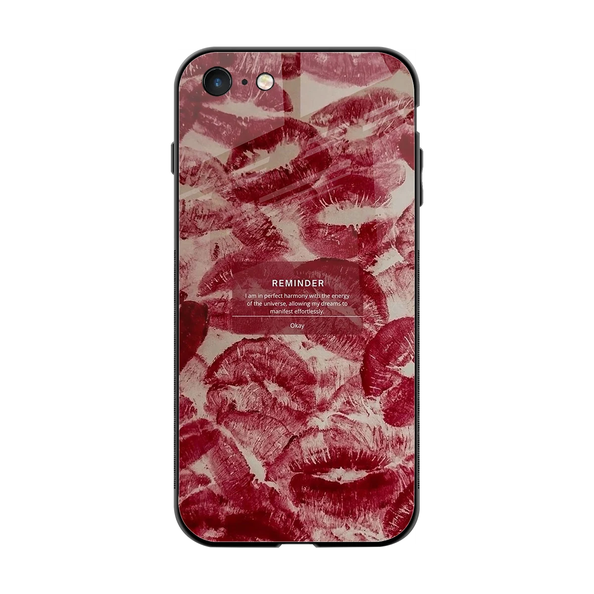 Reminder back phone cover | glass case for iphone 8