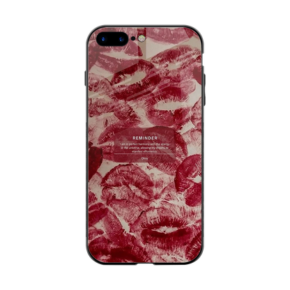 Reminder back phone cover | glass case for iphone 7 plus