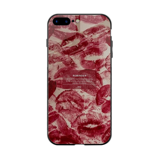 Reminder back phone cover | glass case for iphone 7 plus