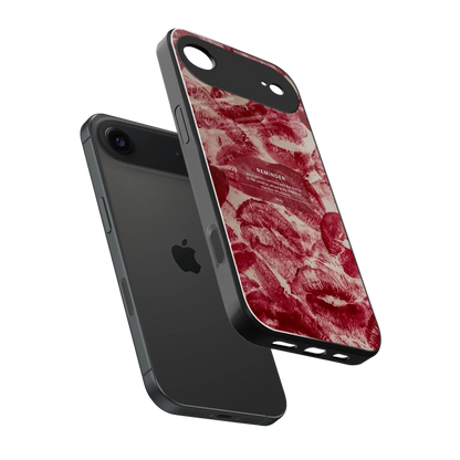 Reminder sleek iphone air cover with tempered glass back and TPU edges