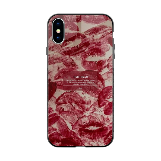 Reminder back phone cover | glass case for iphone xs