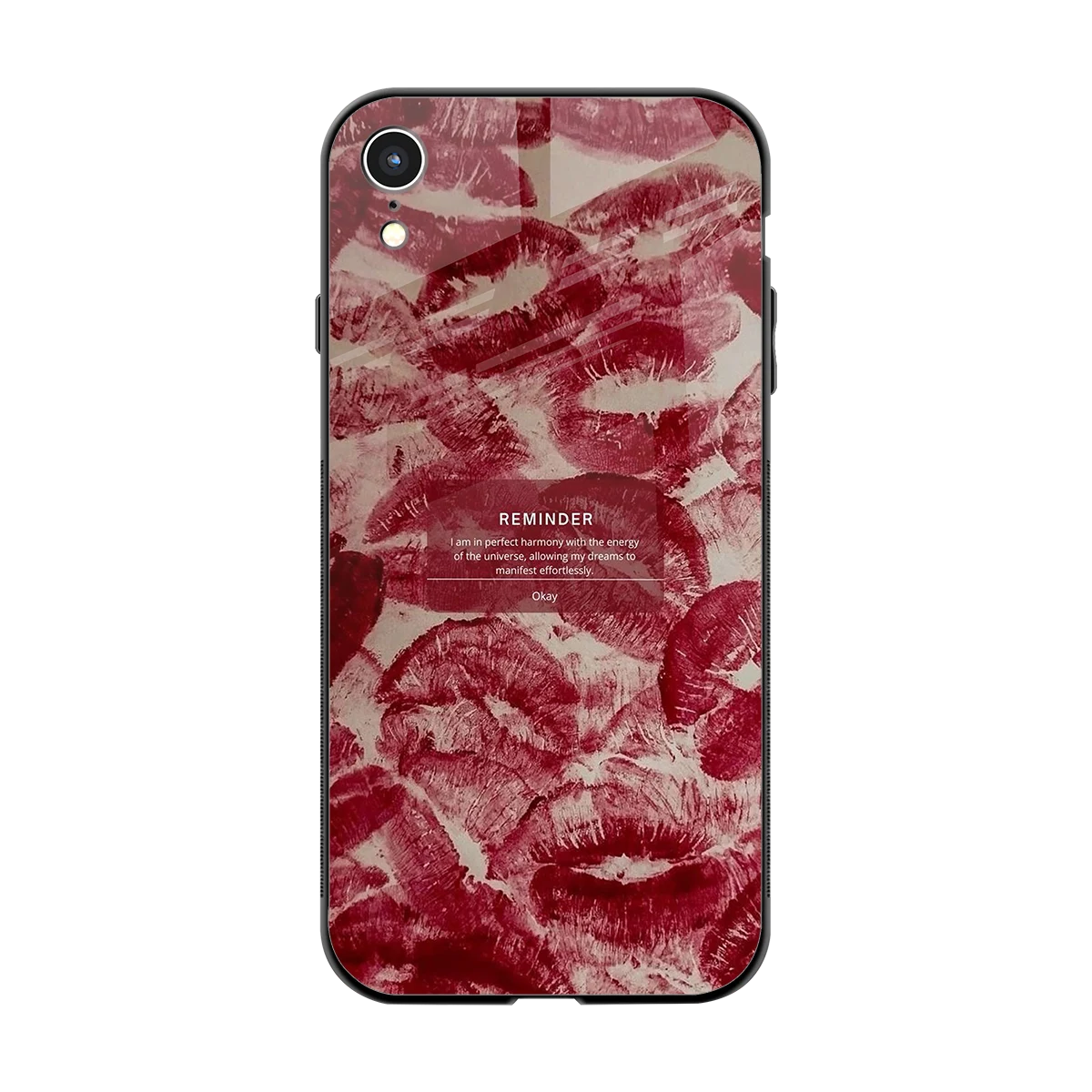 Reminder back phone cover | glass case for iphone xr