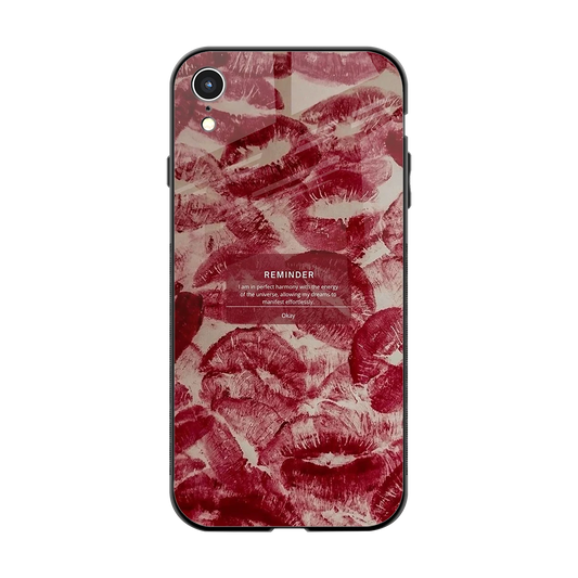 Reminder back phone cover | glass case for iphone xr