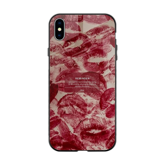 Reminder back phone cover | glass case for iphone xs max