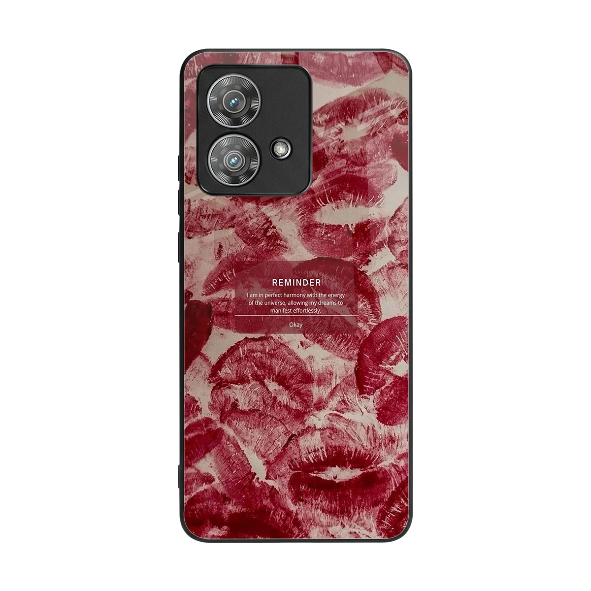 Reminder back phone cover | glass case for motorola edge 40 neo 5g