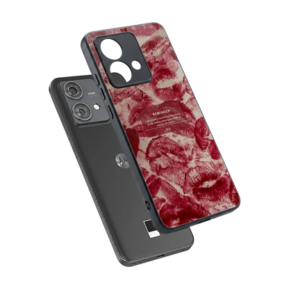 Reminder sleek motorola edge 40 neo 5g cover with tempered glass back and TPU edges